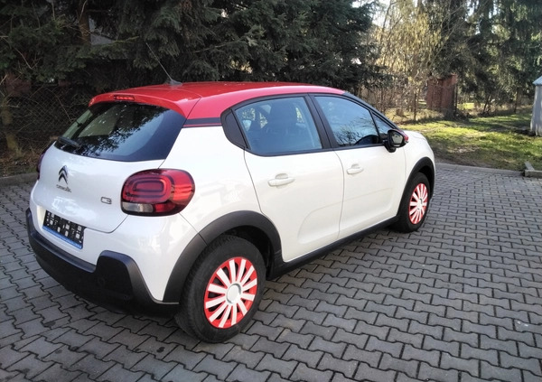 Citroen C3 cena 39900 przebieg: 117000, rok produkcji 2018 z Pińczów małe 137
